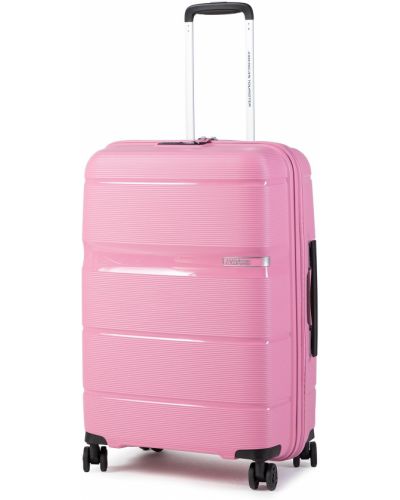Közepes kemény bőrönd AMERICAN TOURISTER - Linex 128454-2062-1CNU Watermelon Pink
