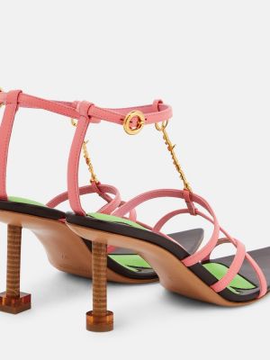 Полуотворени обувки Jacquemus розово