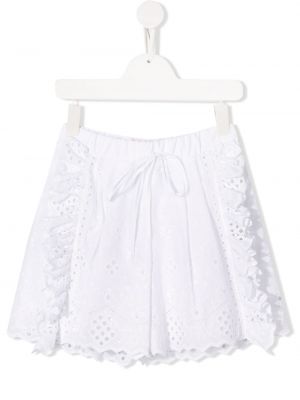 Flæse shorts for piger Alberta Ferretti Kids hvid