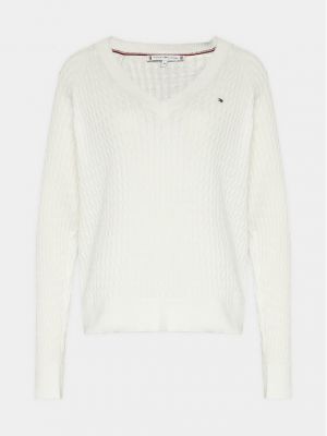 Пуловер Tommy Hilfiger бяло