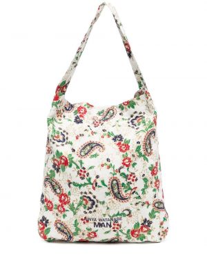 Paisley trykt shoppingbag Junya Watanabe Man hvit