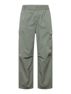 Bavlnené cargo nohavice na zips Carhartt Wip - khaki