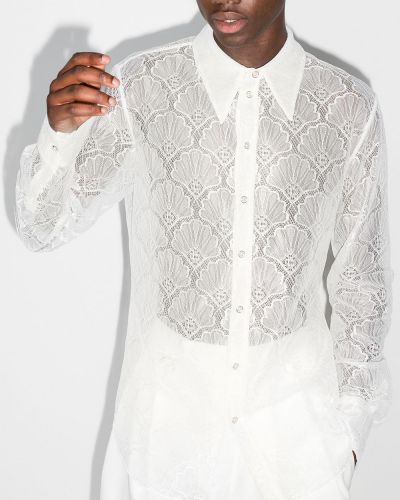 Camisa de encaje Casablanca blanco