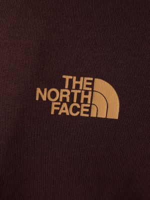 Pamut kapucnis melegítő felső The North Face bézs