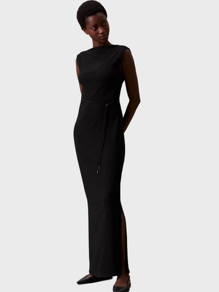 Вечернее платье из джерси Calvin Klein черное