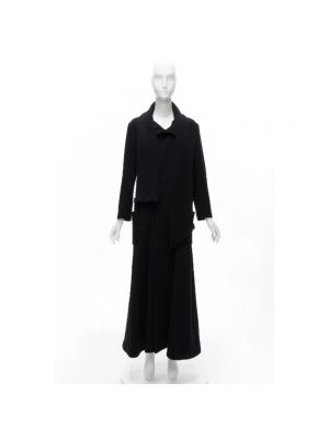 Sukienka wełniana Yohji Yamamoto Pre-owned czarna