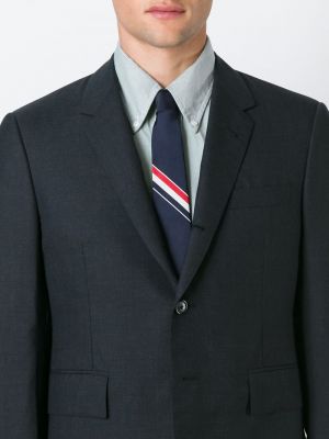 Cravate à rayures Thom Browne bleu