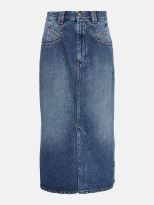 Džínsová sukňa Isabel Marant modrá