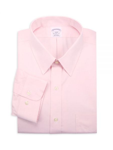 Классическая рубашка Regent Fit без железа Brooks Brothers розовый