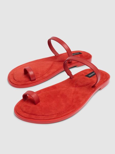Kožené sandále A.emery červená