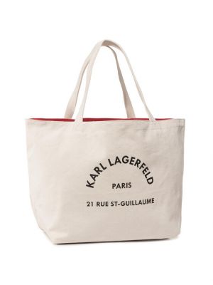 Shopper rankinė Karl Lagerfeld smėlinė