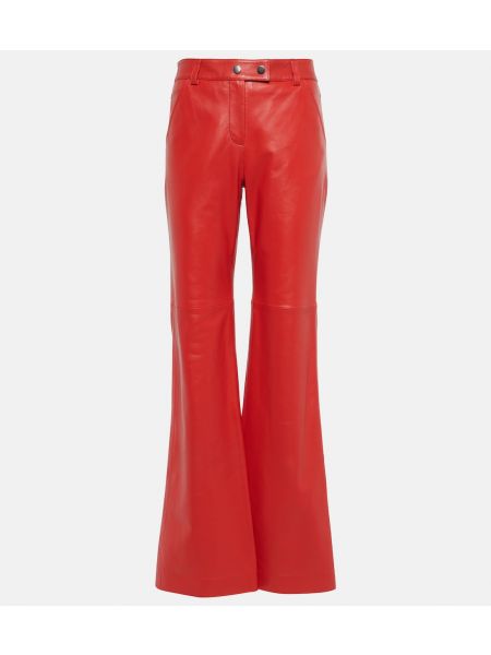 Кожаные брюки Dorothee Schumacher красные