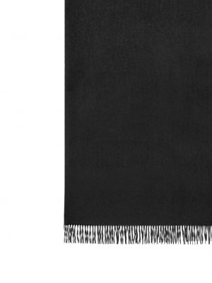 Kašmírový hedvábný šál Saint Laurent černý