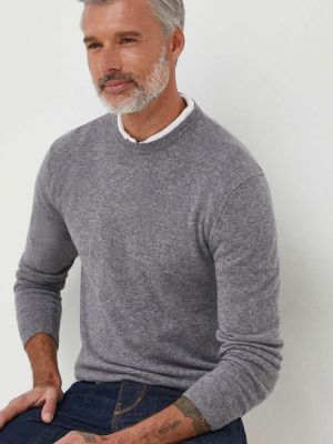 Sweter wełniany United Colors Of Benetton szary