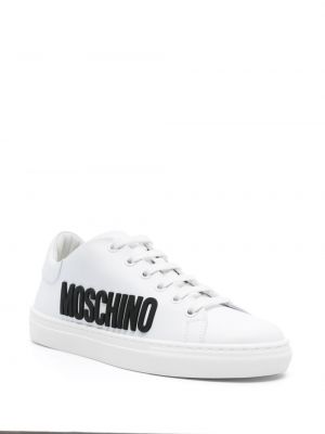 Leder sneaker Moschino weiß