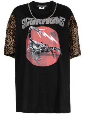 Oversize t-shirt mit print Junya Watanabe schwarz