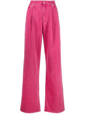 Jeans baggy plissettati R13 rosa