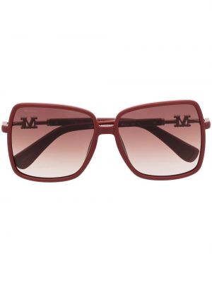 Oversize слънчеви очила Max Mara червено