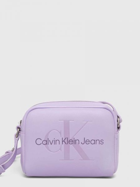 Torba na ramię Calvin Klein Jeans fioletowa