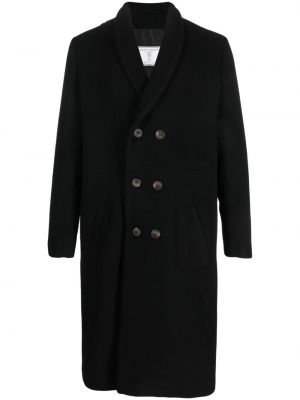 Czarny haftowany płaszcz Société Anonyme