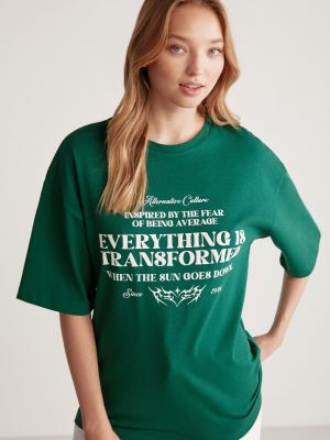 Oversize t-krekls Grimelange zaļš