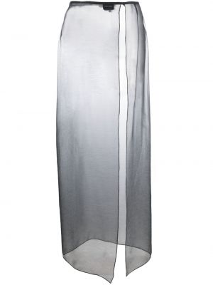 Průsvitné sukně Giorgio Armani Pre-owned šedé