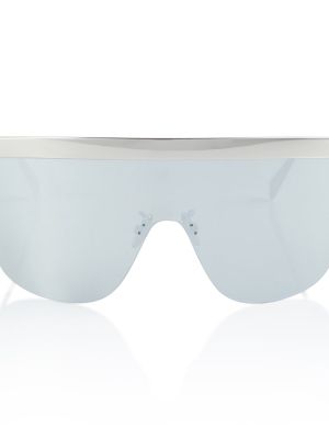Oversized sluneční brýle Celine Eyewear stříbrné