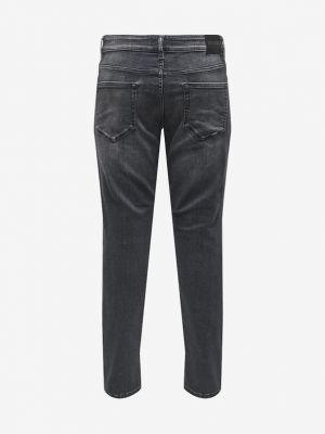 Jeansy skinny Only & Sons szare