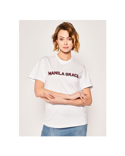 Біла футболка Manila Grace