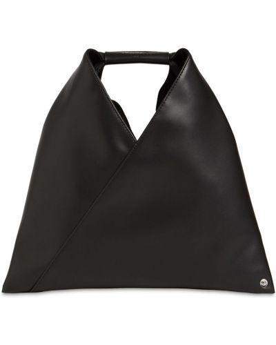 Kožna torbica od umjetne kože Mm6 Maison Margiela crna