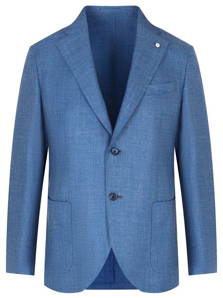 Шерстяной пиджак L.b.m. 1911 голубой