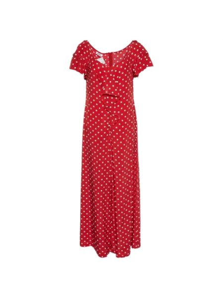 Jedwabna sukienka Moschino Pre-owned czerwona