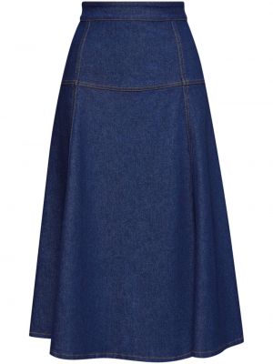Džínsová sukňa Oscar De La Renta modrá