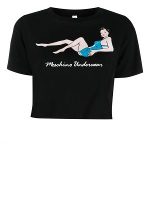 T-shirt Moschino svart