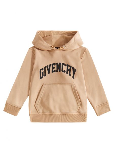 Bomull fleece hettegenser for gutter Givenchy Kids brun