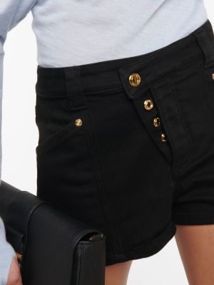 Asimetrične bombažne kratke hlače Tom Ford črna