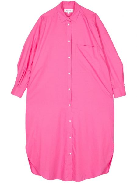 Βαμβακερή μάξι φόρεμα lyocell Enföld ροζ