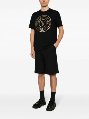 Bavlněné tričko s potiskem Versace Jeans Couture