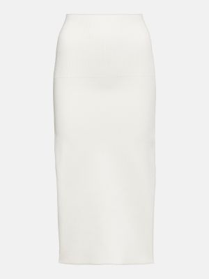 Minisukňa s vysokým pásom Victoria Beckham biela
