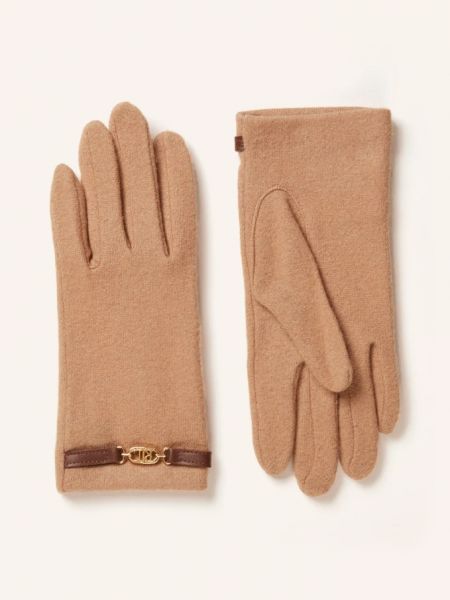 Перчатки Lauren Ralph Lauren коричневые