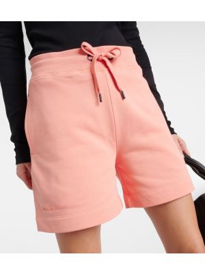 Pantaloncini di cotone in jersey Canada Goose rosa
