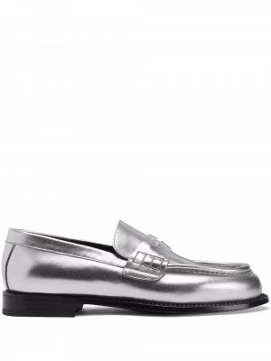 Skinn loafers Giuseppe Zanotti grå