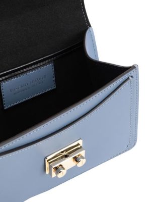 Кожаная мини сумочка Tuscany Leather синяя