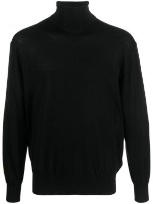 Вълнен пуловер бродиран Neil Barrett черно