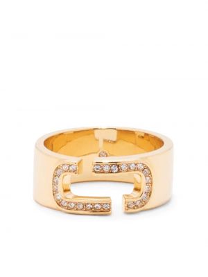 Krištáľový prsteň Marc Jacobs zlatá