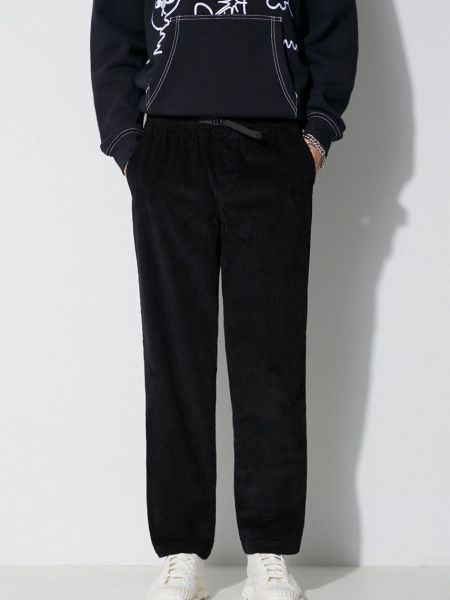 Pantaloni de catifea cord de catifea Taikan negru