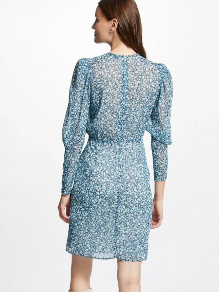 Платье с принтом с абстрактным узором Morgan синее