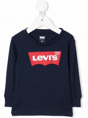 Trykt sweatshirt for jenter Levi's Kids blå