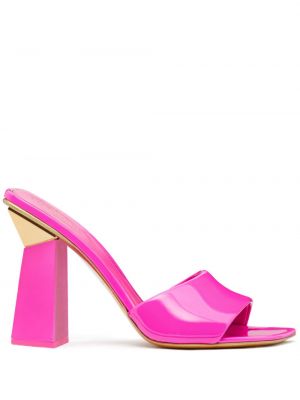 Sandali di pelle Valentino Garavani rosa
