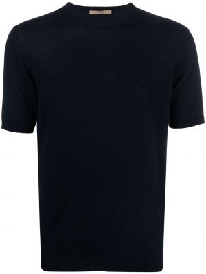 Kokvilnas t-krekls džersija Nuur zils